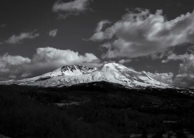 Mount Saint Helens BW