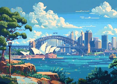 Pixel Art Sydney 8bit