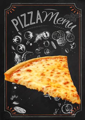 Chalkboard Pizza Cheese