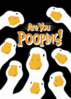 DUCK Toilet are pooping