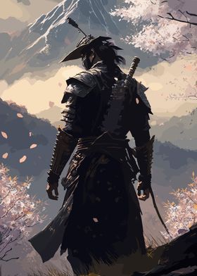 Japanese Samurai Sakura