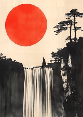 Japanese waterfall