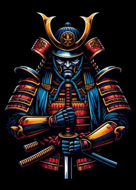 Samurai Warrior pop art