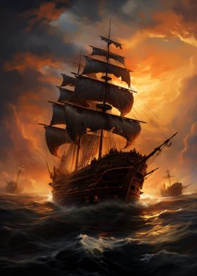 Fantasy Pirate Ship