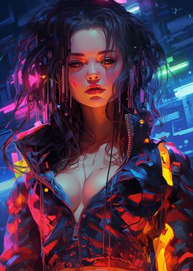 Sexy Cyberpunk Girl