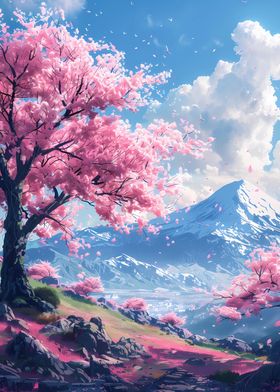 Cherry blossom tree lofi