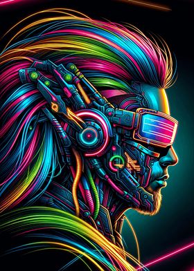 Neon Cyborg Vision