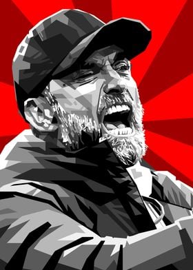 Jurgen Klopp Portrait Art