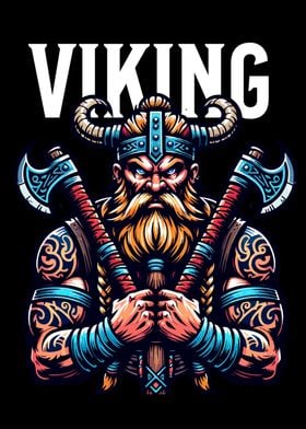 viking pop art