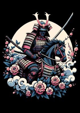 samurai riding a horse