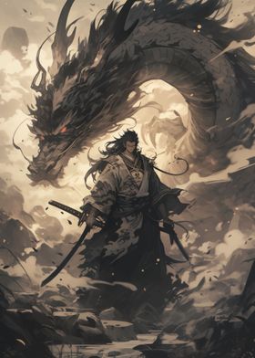 Samurai Warrior Dragon