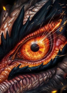 Dragon eyes fire