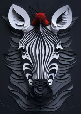 Zebra Flat Paper Craft
