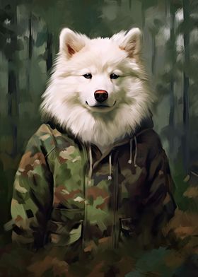 Samoyed Camo Jacket