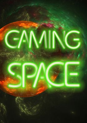 Gaming Space Neon Sign