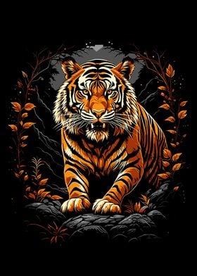 Tiger Wild life pop art