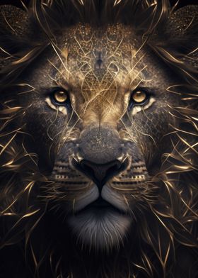 Golden Lion Portrait