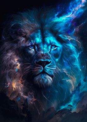 Blue Celestial Lion