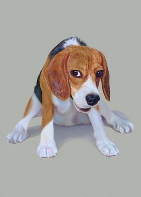 Oil Painted Beagle