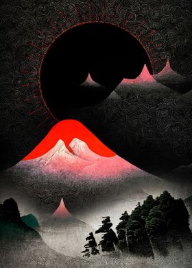 Japanese Red Mountain