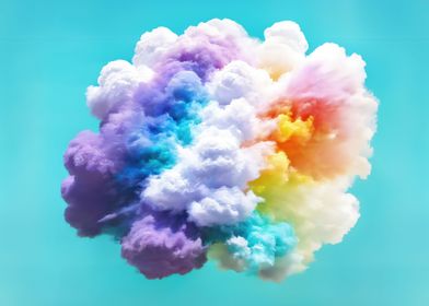 Paint cloud solid multicol