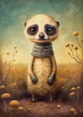 Cute Meerkat poster
