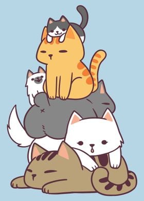Pile Of Kitty Cute Cats 
