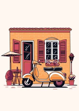 Vintage italian scooter
