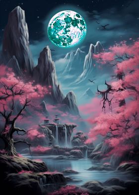 Japanese Moonlit Serenity