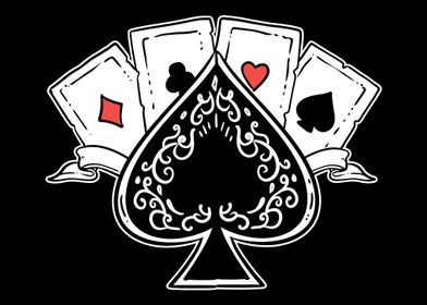 Ace Spades Poker Player Gi