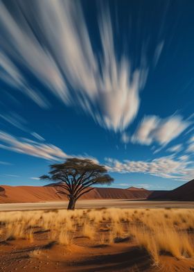 Desert Winds Sky in Motio