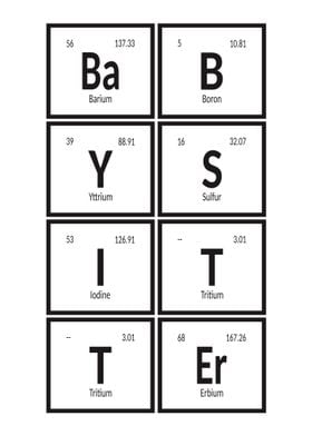 Babysitter Periodic Table