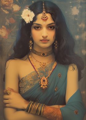 Modern Indian Woman Art