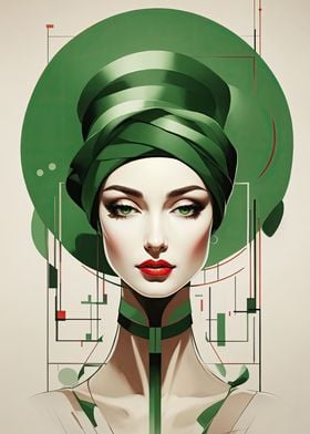 Art Deco Emerald