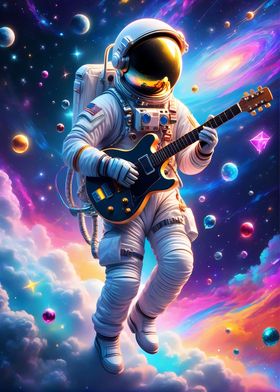 Astronaut with Guitar