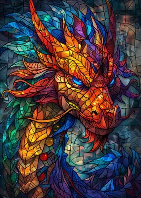 Stained Glass Dragon