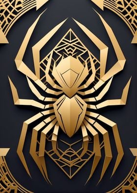 Paper Gold Spider