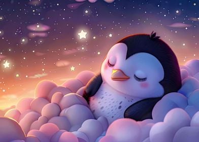 Sleeping Baby Penguin