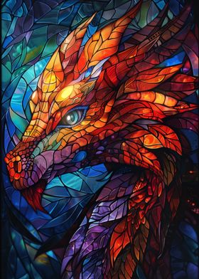 Stained Glass Dragon