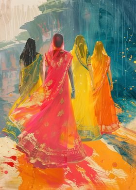 Indian woman art