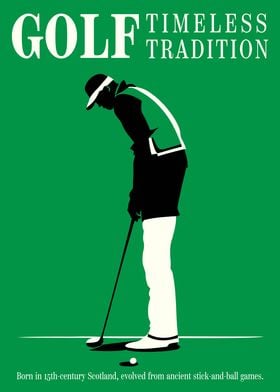 Minimalist Golf Poster