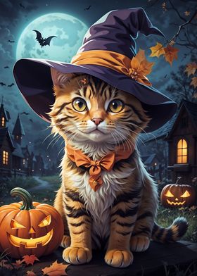 cute cat halloween