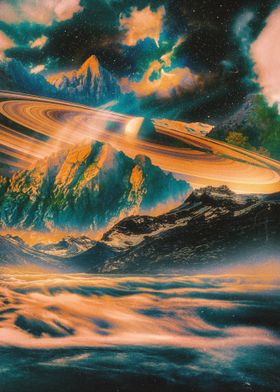 Saturn Mountain Landscape