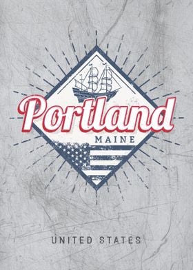 Portland City Maine USA