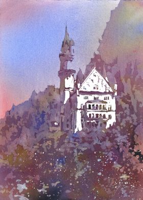 German castle Bavaria art