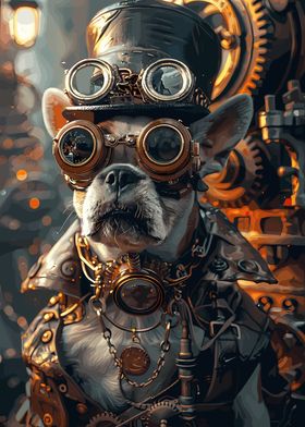 Steampunk French Bulldog