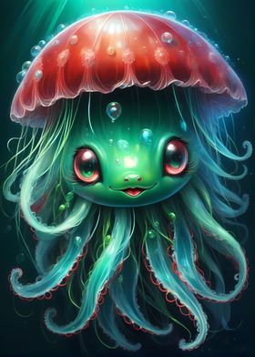 Jellyfish with Hat