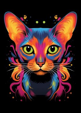 Abyssinian Cat Pop Art