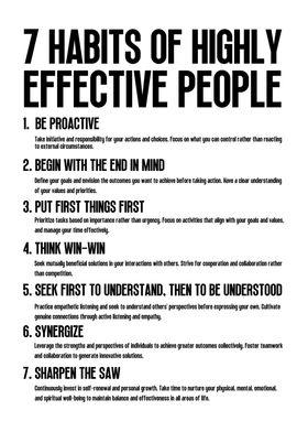7 Habits Effective