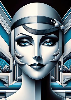 Art Deco Diva Portrait